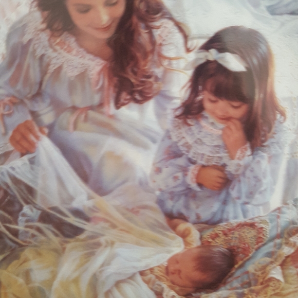 Mother Child Baby Girl Sandra Kuck Collector Plate Decor - Picture 3 of 4